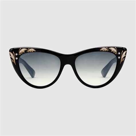 occhiali cat eye gucci|55mm cat eye sunglasses gucci.